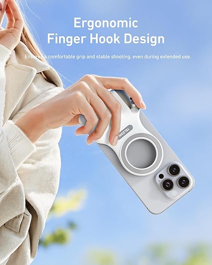 TELESIN Magnetic Camera Grip & LED Selfie Light – Pro Content Creator Bundle
