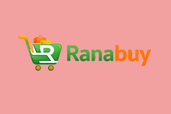 Ranabuy logo with a green shopping cart icon on a white background